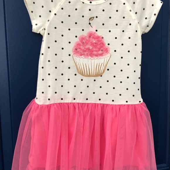 Epic Threads size 6 beige polka dot pink tutu - Picture 8 of 8